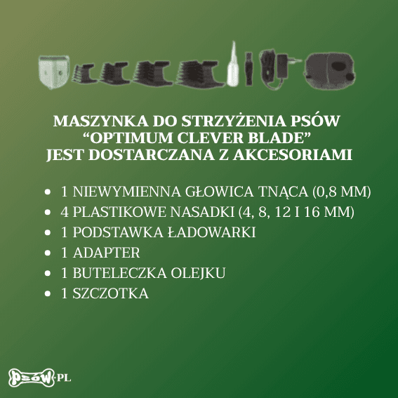 Maszyna do strzyżenia psów Clever blade Optimum 7