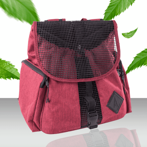 Plecak na brzuch dla psa Croisette czerwony 2