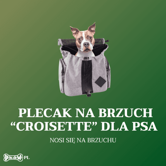 opis produkt Plecak na brzuch dla psa Croisette 2