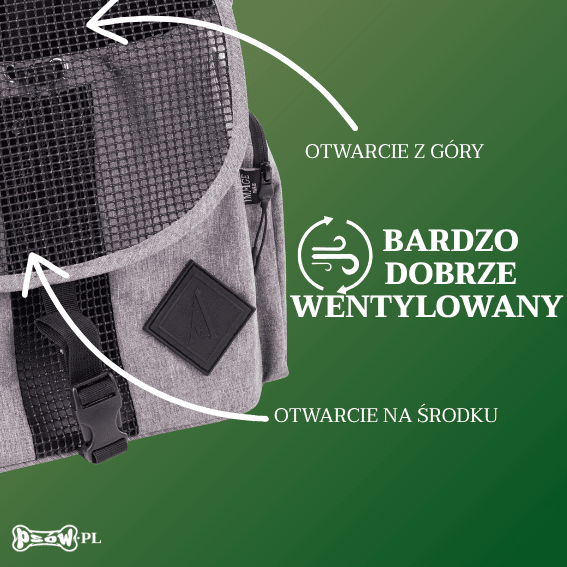 opis produkt Plecak na brzuch dla psa Croisette