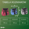 tabela rozmiarow produkt Plecak na brzuch dla psa Croisette