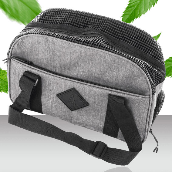 Torba podróżna typu bowling dla psa Croisette szara 2