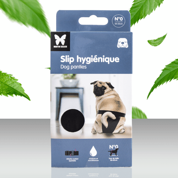 Majtki dla suki na cieczkę czarne rozmiar 0-2