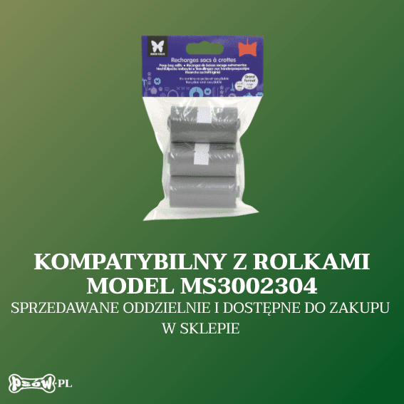 rolki za Dozownik skórzany na woreczki dla psa Poopidoo