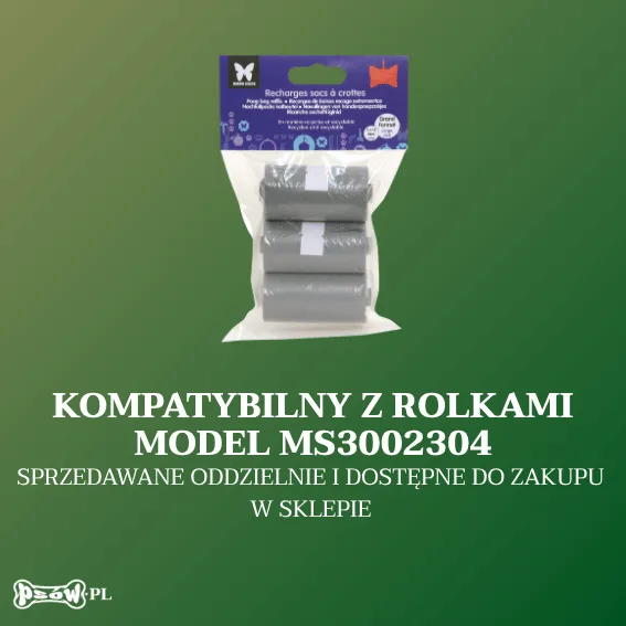 rolki za Dozownik skórzany na woreczki dla psa Poopidoo