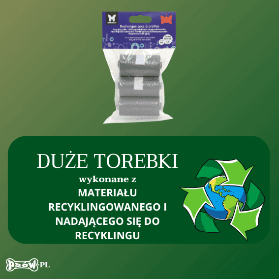 opis Worki na odchody dla psa zestaw 3 dużych rolek ekologiczne 2