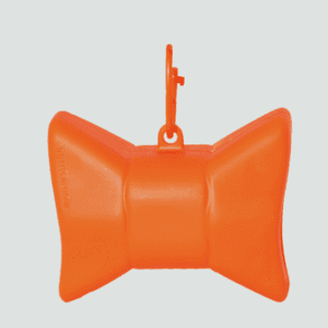 Dozownik na woreczki dla psa muszki pomaranczowy