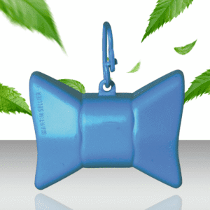 Dozownik na woreczki dla psa muszki niebieski 2