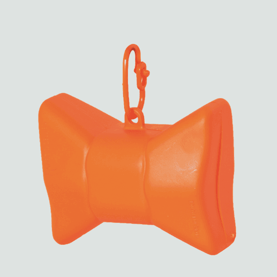 Dozownik na woreczki dla psa muszki pomaranczowy 3