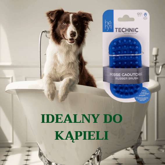 Szczotka gumowa dla psa Technic Héry z psem