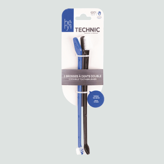 Szczoteczka do zębów dla psa z podwójnym działaniem 2 sztuki Technic Héry