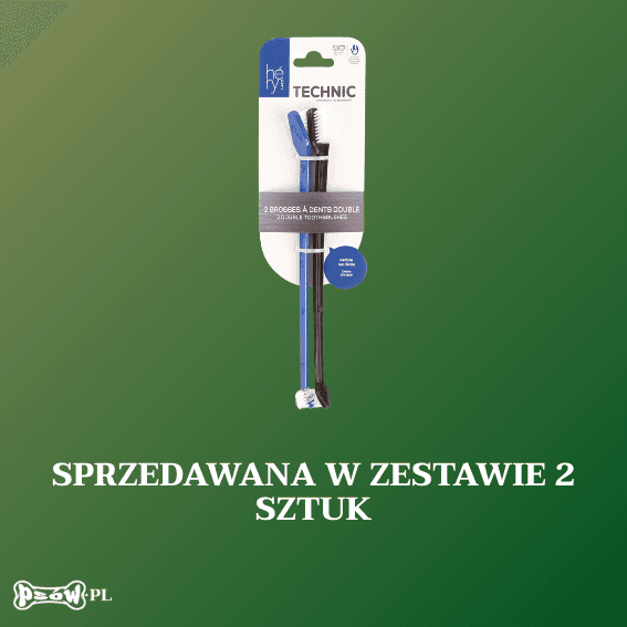 opis Szczoteczka do zębów dla psa z podwójnym działaniem 2 sztuki Technic Héry 2