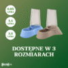 tabela rozmiarow Dozownik karmy i wody dla psa 2 w 1