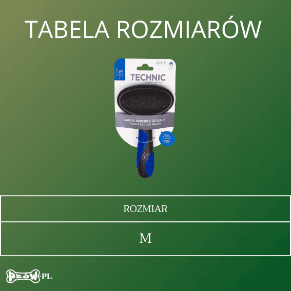 tabela rozmiarow Szczotka pudlówka dwustronna Technic Héry