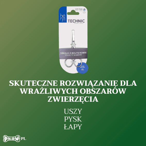 opis Nożyczki dla psów z okrągłą końcówką Technic Héry