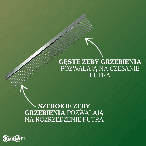 opis Grzebień metalowy dla psa Vivog