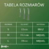 tabela rozmiarow Grzebień metalowy dla psa Vivog