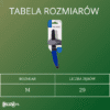 tabela rozmiarow Grzebień z szerokimi zębami dla psa Technic Héry