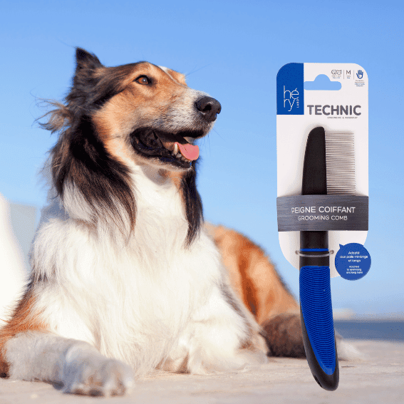 Grzebień do pielęgnacji dla psa Technic Héry z psem