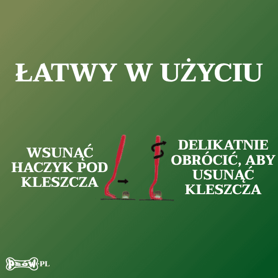 opis Haczyki do usuwania kleszczy pakiet 2 sztuk Héry