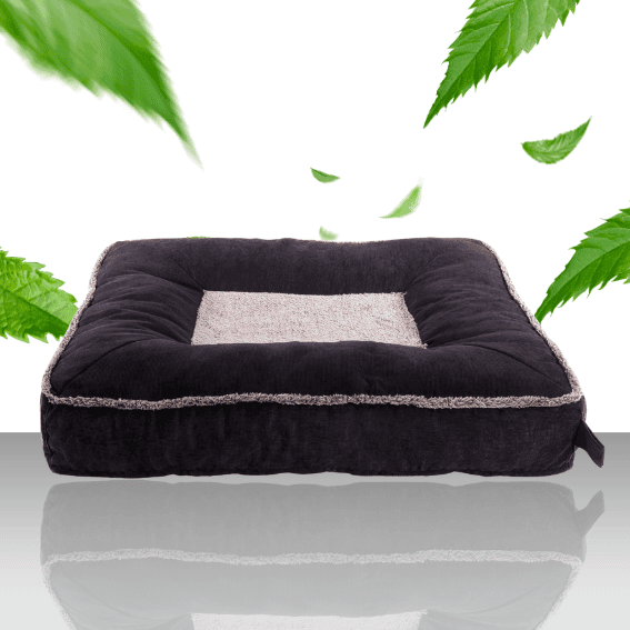 Materac dla psa z grubymi brzegami Doudouzen szary 2