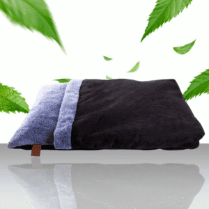 Materac dla psa z kocem Doudouzen niebieski 2