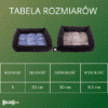 tabela rozmiarow Legowisko termoizolacyjne dla psa Kratka 2 kolory