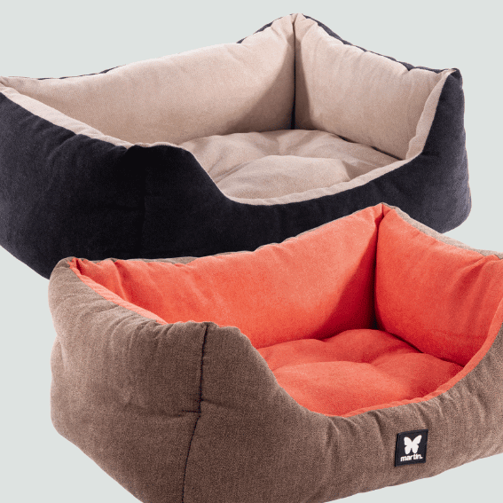 Legowisko z zamszu dla psa Domino 2 kolory