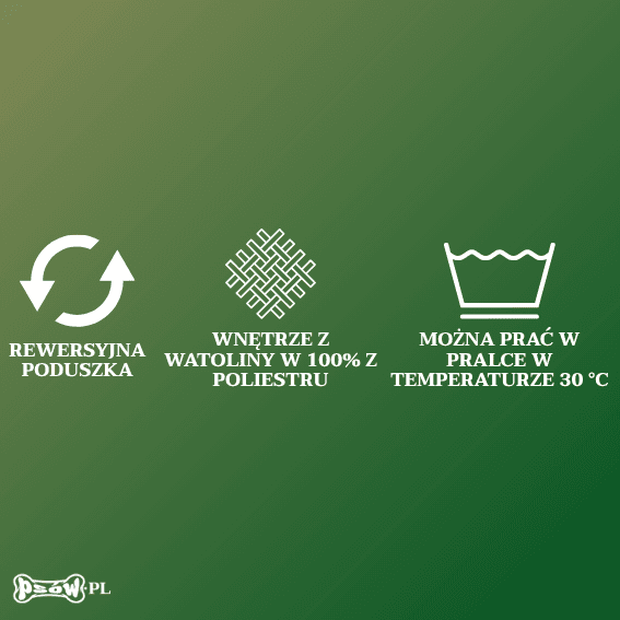 opis Legowisko z zamszu dla psa Domino