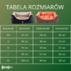 tabela rozmiarow Legowisko z zamszu dla psa Domino