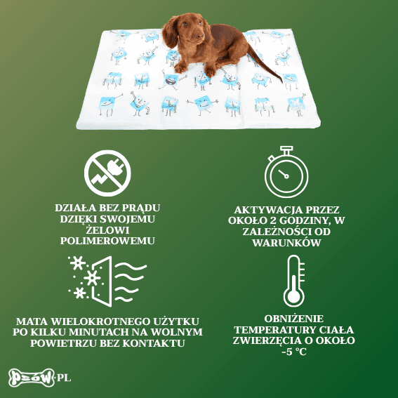 opis Mata chłodząca z żelem dla psa Refresh