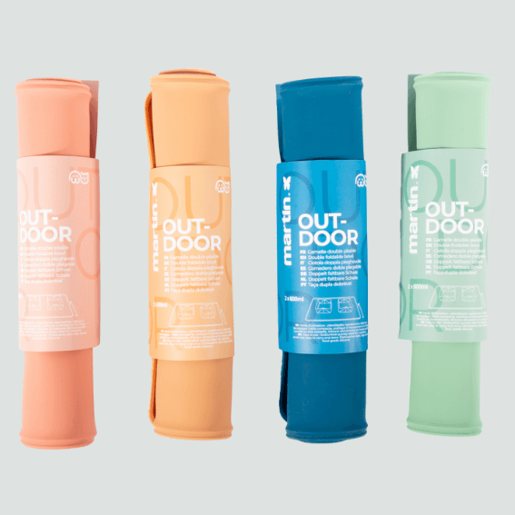 Składana mata z miskami 2 w 1 4 kolory Składana mata z miskami 2 w 1 4 kolory