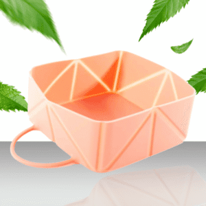 Silikonowa miska składana dla psa różowa 2