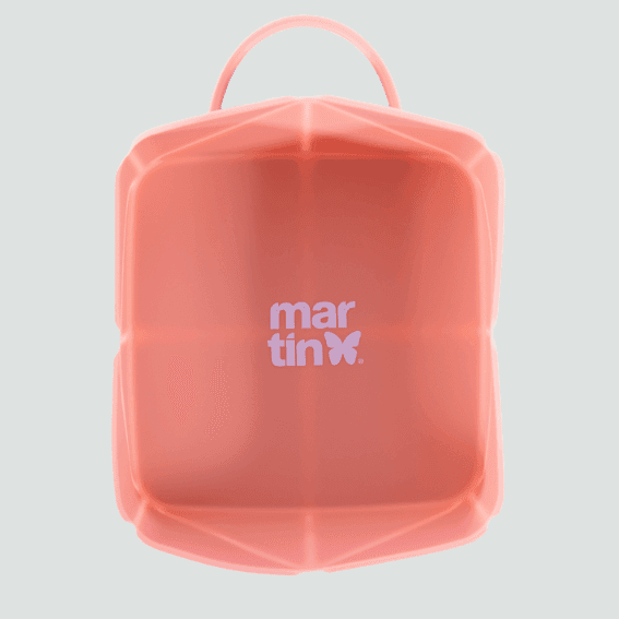 Silikonowa miska składana dla psa różowa 3