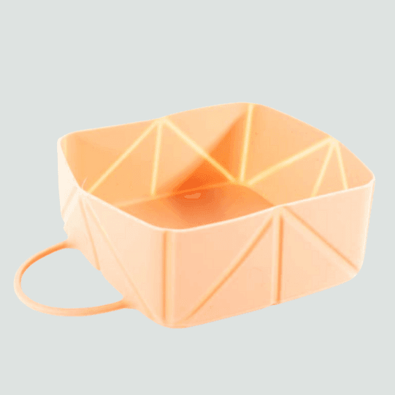 Silikonowa miska składana dla psa Żółta