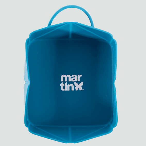 Silikonowa miska składana dla psa niebieska 3