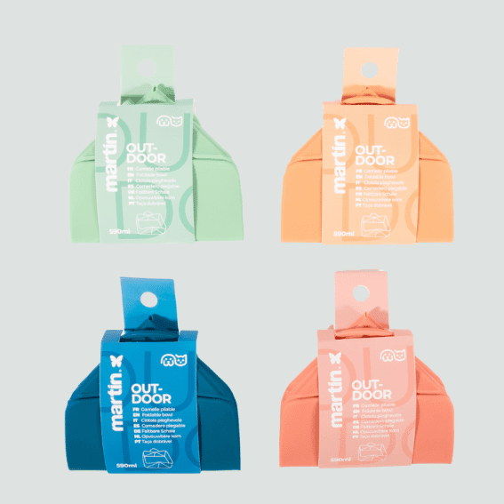 Silikonowa miska składana dla psa 4 kolory