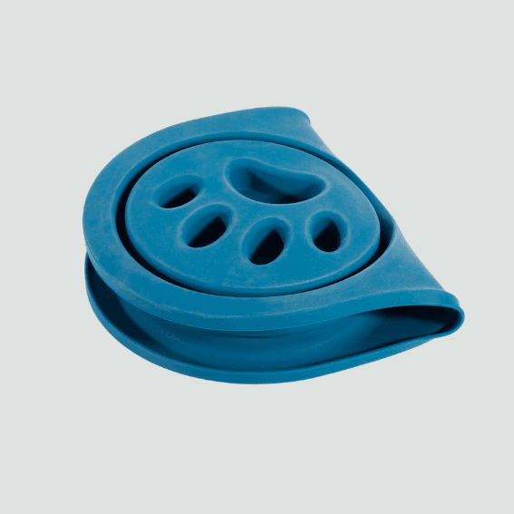 Miska ze stali nierdzewnej dla psa Slow feeder niebieska 3