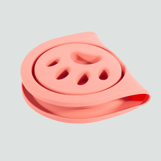 Miska ze stali nierdzewnej dla psa Slow feeder różowa 3