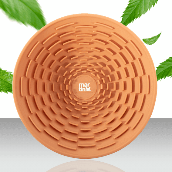 Miska do lizania z silikonu dla psa żółta 2