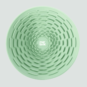 Miska do lizania z silikonu dla psa zielona