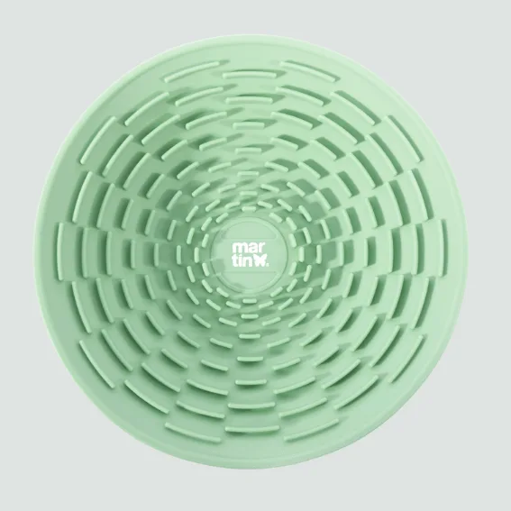 Miska do lizania z silikonu dla psa zielona