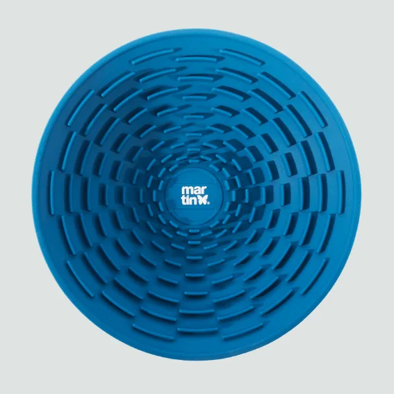 Miska do lizania z silikonu dla psa niebieska