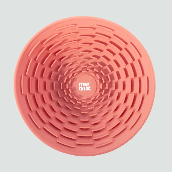 Miska do lizania z silikonu dla psa różowa