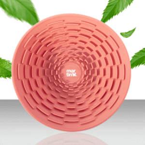 Miska do lizania z silikonu dla psa różowa 2