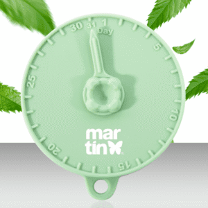 Pokrywka do karmy dla psa z obrotowym znacznikiem daty zielona 2