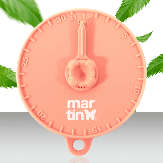 Pokrywka do karmy dla psa z obrotowym znacznikiem daty różowa 2