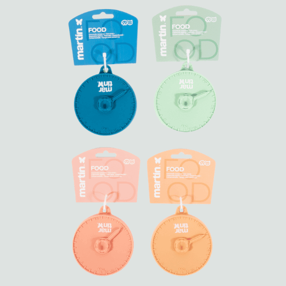 Pokrywka do karmy dla psa z obrotowym znacznikiem daty 4 kolory Pokrywka do karmy dla psa z obrotowym znacznikiem daty 4 kolory