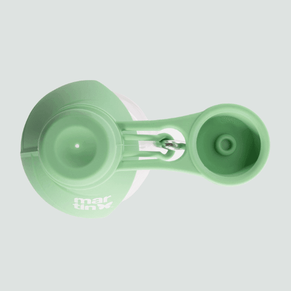 Butelka na wodę dla psa z silikonu 2w1 zielona 3