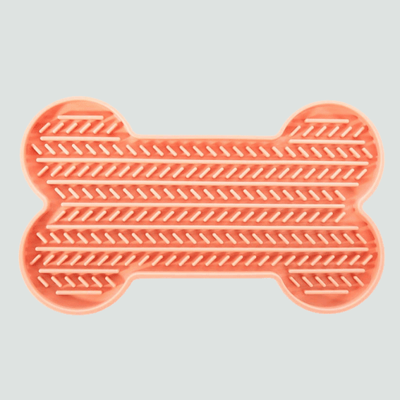 Mata do lizania z silikonu kość różowa